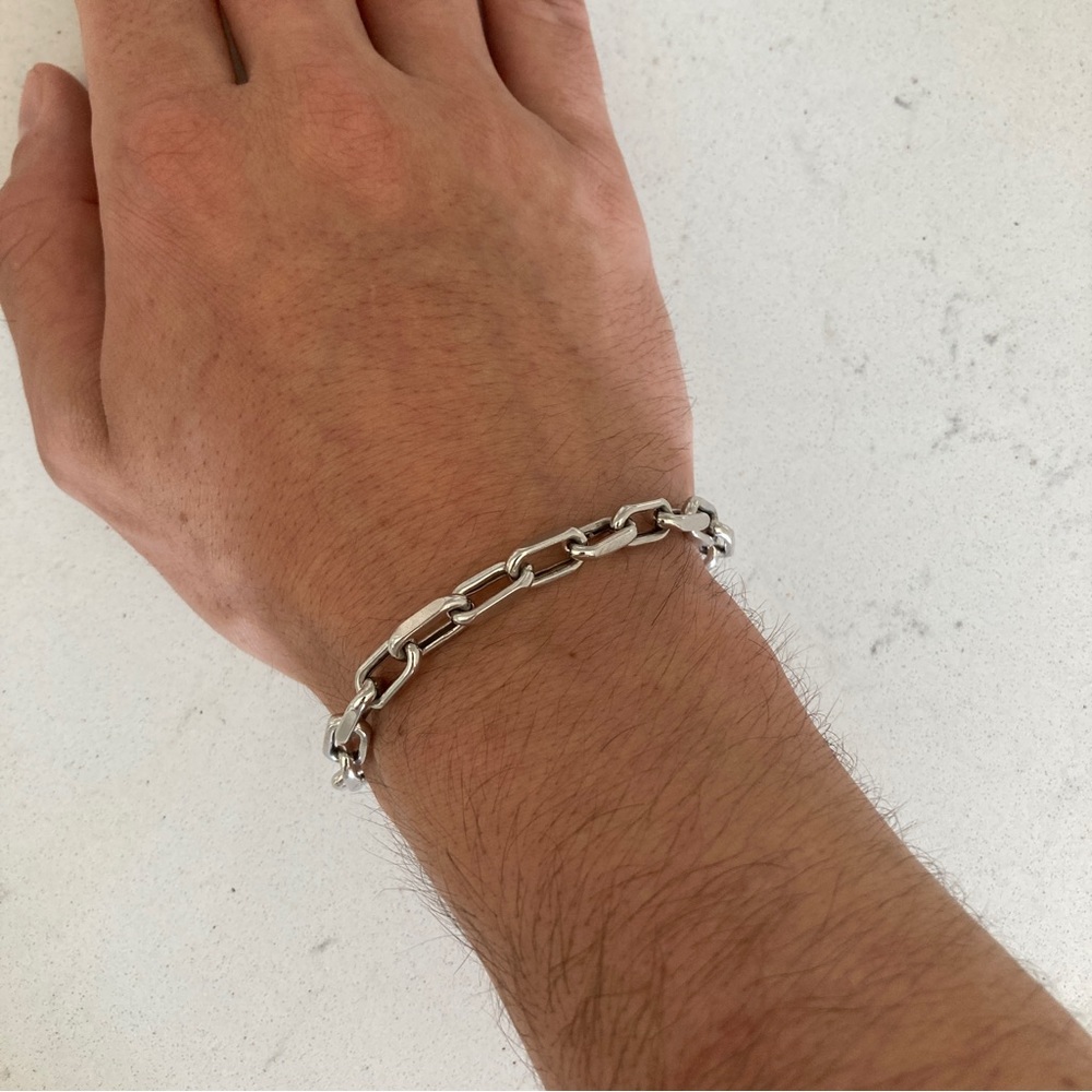 Anine Bing Sterling Silver Link Chain Bracelet